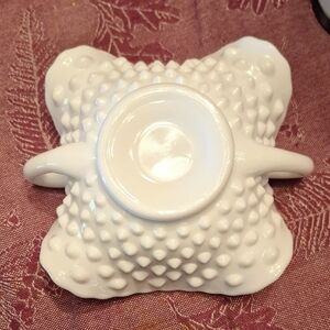 Fenton Hobnail Bon Bon Porcelain Dish